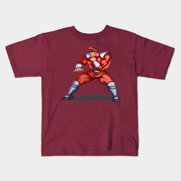 Street Fighter - M. Bison Kids T-Shirt by Xanderlee7